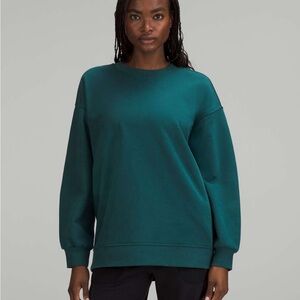 Lululemon Perfectly Oversized Crew Sweatshirt Jasper Green